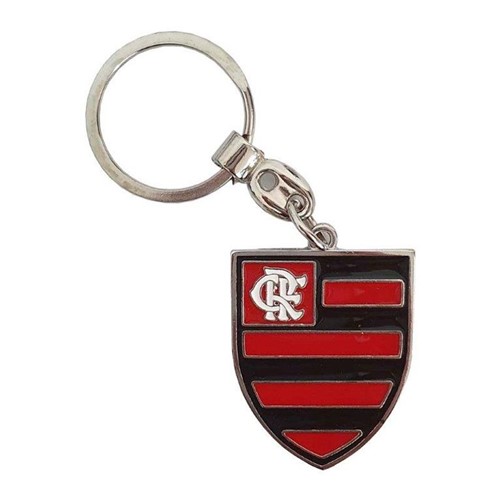 Chaveiro Flamengo Escudo Prata UN