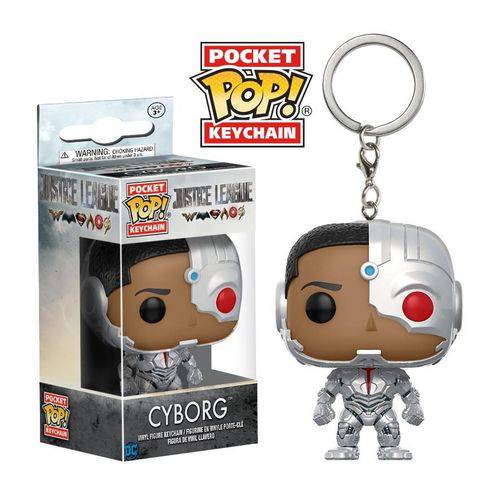 Chaveiro Funko Pop Keychain Justice League - Cyborg