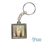Chaveiro Quadrado Giratório de Nossa Senhora de Lourdes | SJO Artigos Religiosos