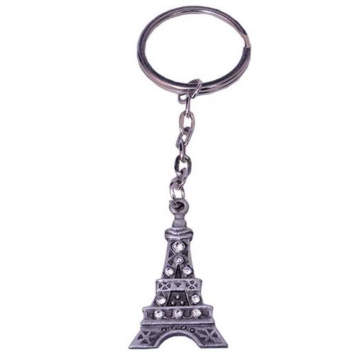 Chaveiro Shine Torre Eiffel em Metal - 11x3 Cm