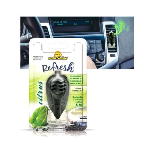 Cheirinho AutoShine Refresh Citrus 6ml Odorizador Automotivo