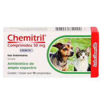Chemitril Chemitec 50mg C/ 10 Comprimidos