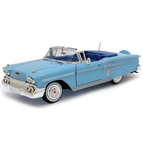 Chevrolet Impala 1958 Motormax 1:24 Azul