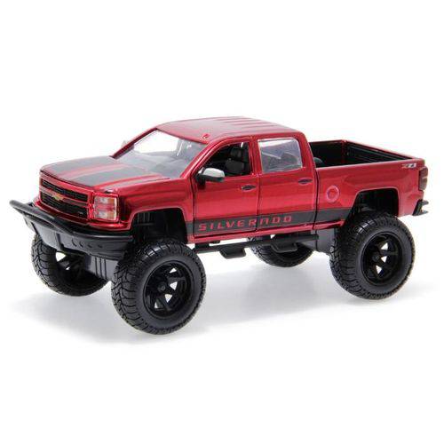 Chevy Silverado 2014 Just Trucks Off Road Edition Jada Toys 1:24 Vermelho