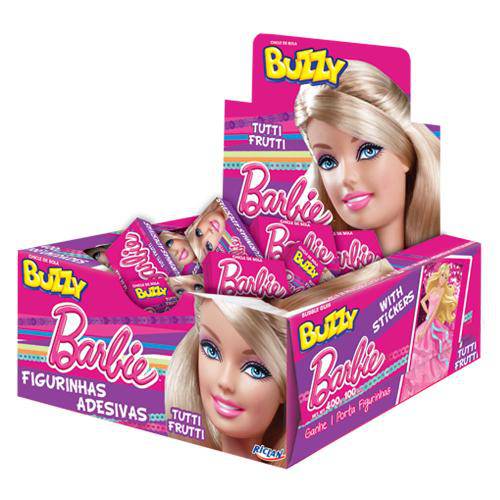 Chiclete Barbie Tutti Frutti C/100 - Buzzy