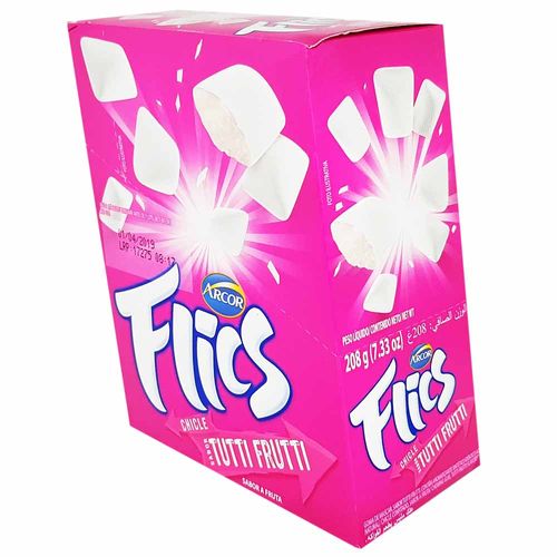 Chiclete Flics Tutti Frutti 208g Arcor 1010564