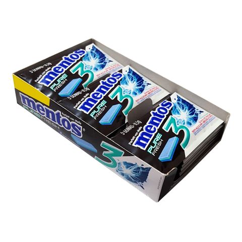 Chiclete Mentos 3Pure Fresh Strong Mint C/15 - Perfetti