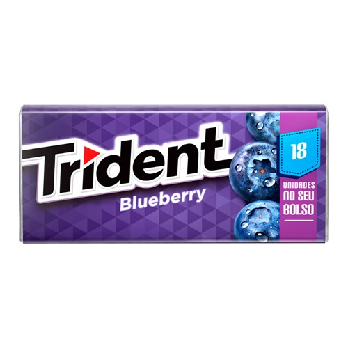 Chiclete Trident Blueberry 30,6g com 18 Unidades