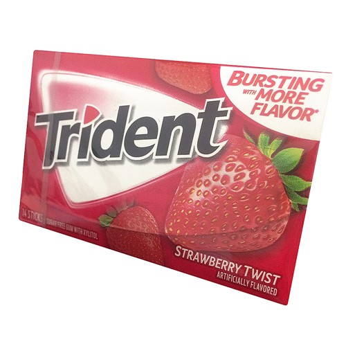 Chiclete Trident Strawberry Twist 26g com 14 Unidades