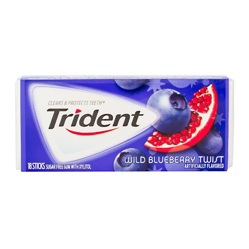 Chiclete Trident Wild Blueberry Twist 30g com 18 Unidades