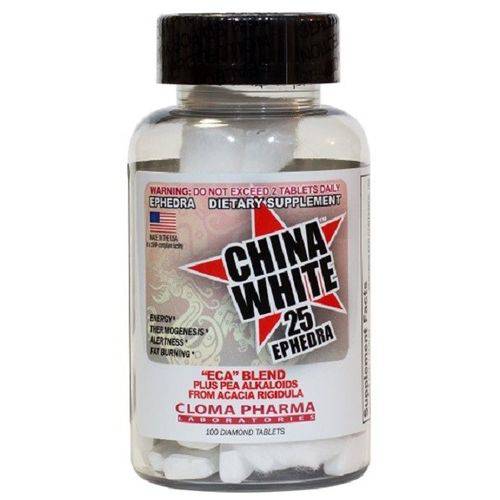 China White - Cloma Pharma - 100 Tabletes