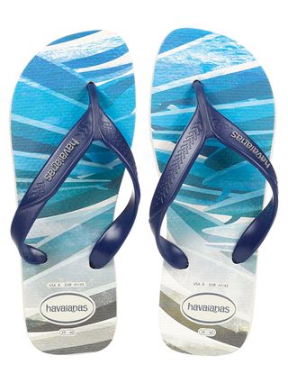 Chinelo Masculino Havaianas Surf Bege/azul