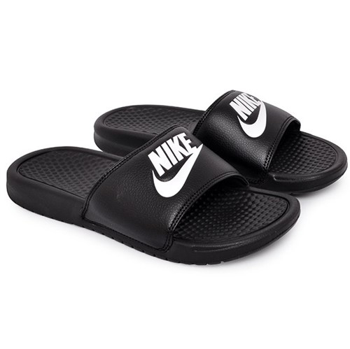 Chinelo Slide Nike Benassi 343880-090 Preto/Branco