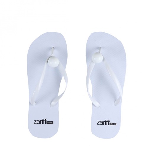 Chinelo Zariff Shoes Estampa Branco