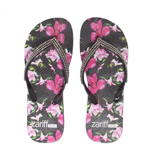 Chinelo Zariff Shoes Floral Pedras 1033 | Betisa