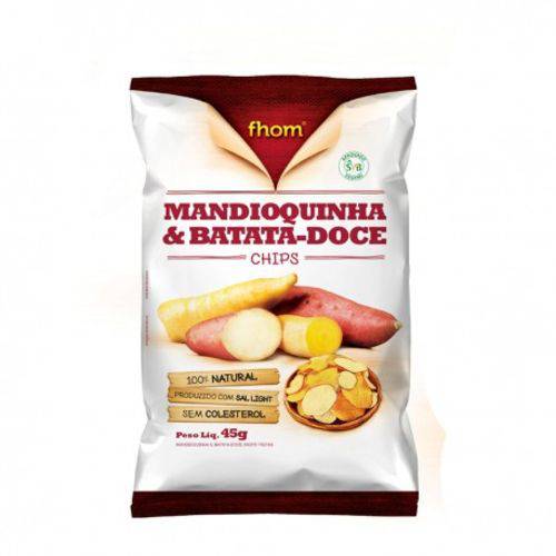 Chips Batata Doce e Mandioquinha 45gr Fhom