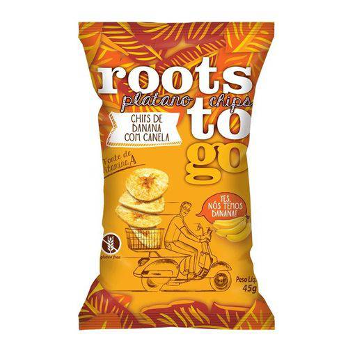 Chips de Banana e Canela Doce Sem Glúten Roots To Go 45g