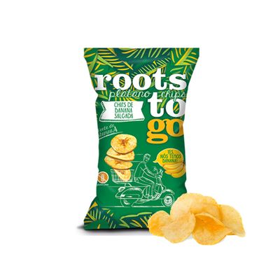 Chips de Banana Salgada 45g - Roots