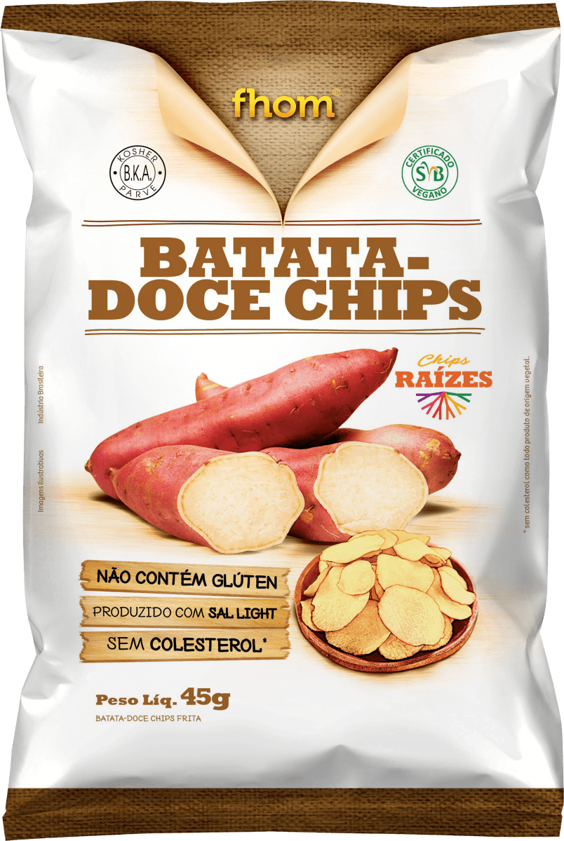 Chips de Batata Doce 45g - Fhom
