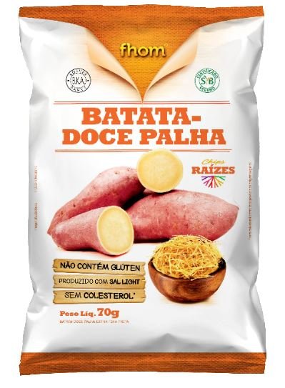 Chips de Batata Doce Palha 70g- Fhom