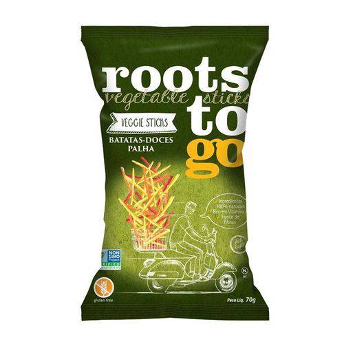Chips de Batata Doce Palha Sem Glúten Roots To Go 70g