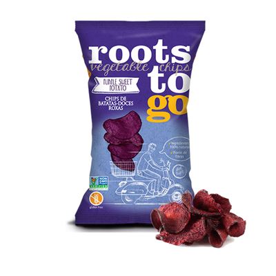Chips de Batatas Doces Roxas 45g - Roots