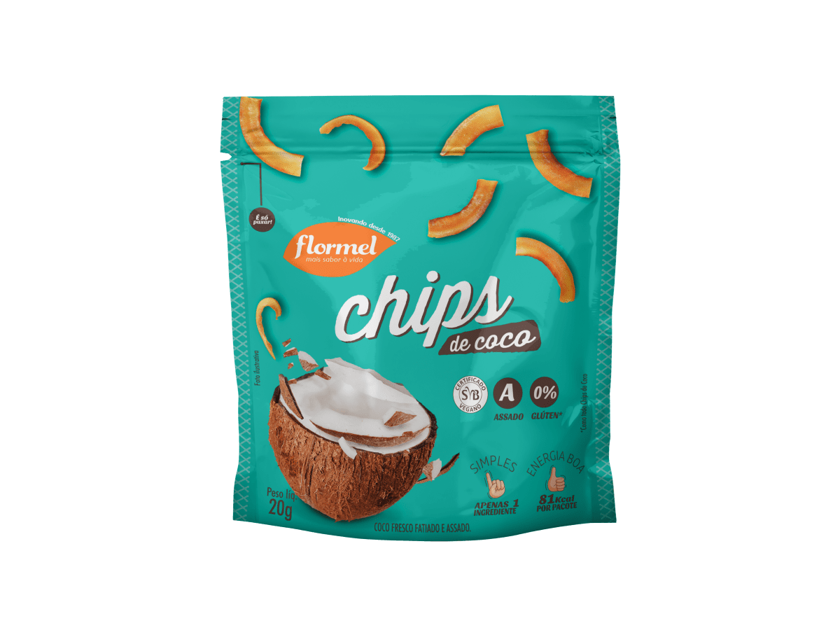 Chips de Coco 20g - Flormel