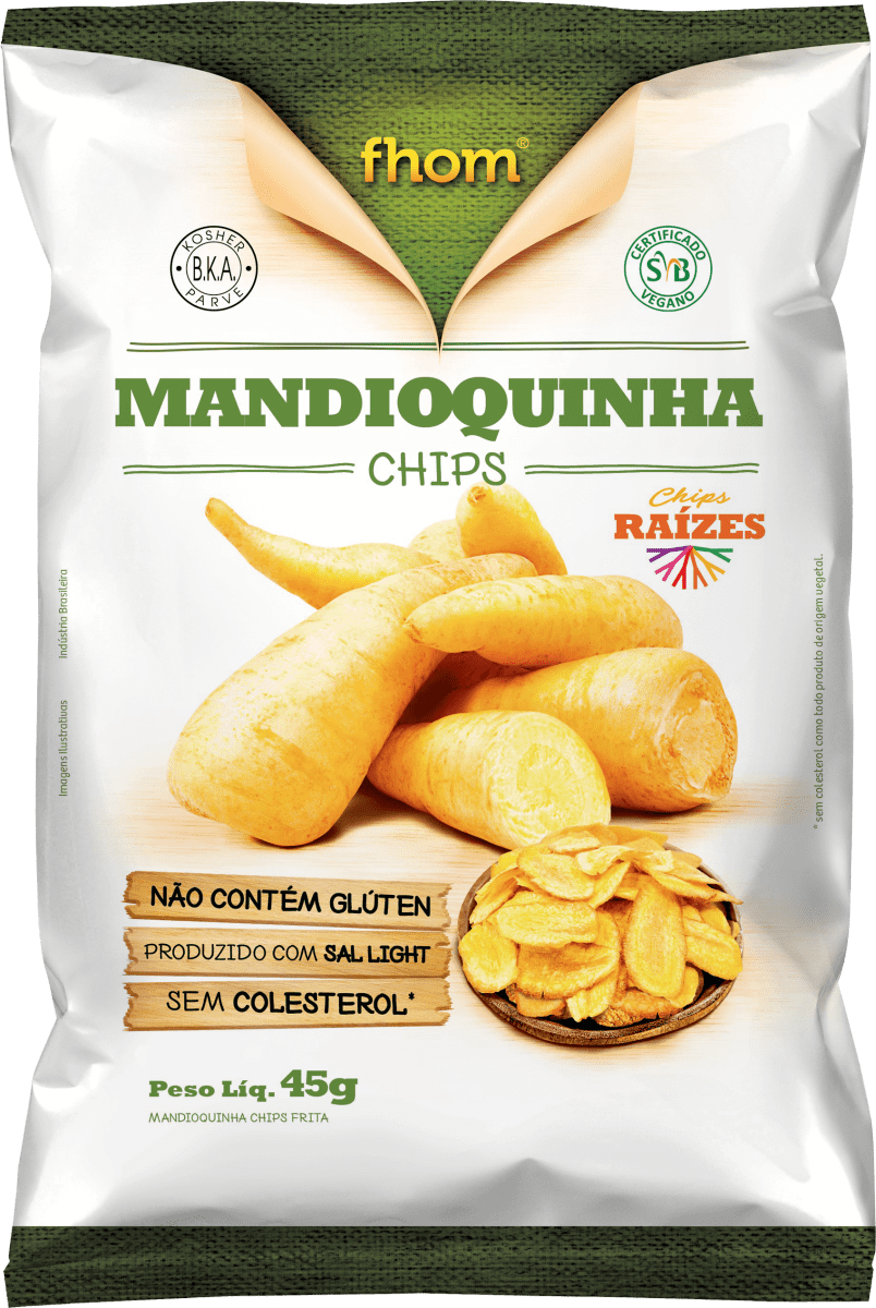Chips de Mandioquinha 45 G - Fhom