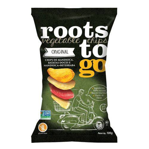 Chips Mix Batata Doce Mandioca Sem Glúten Roots To Go 100g