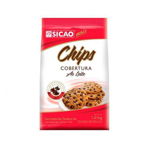 Chips Sicao Mais ao Leite C/1.01kg Pacote C/ 1,01 Kg