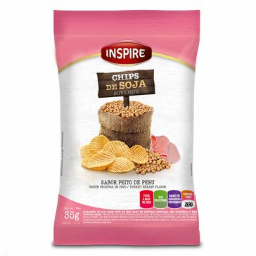 Chips Soja Inspire Peito de Peru 35g
