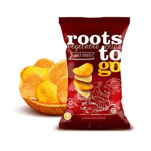 Chips Vegano Batata Doce Sweet Potato Roots To Go 100g