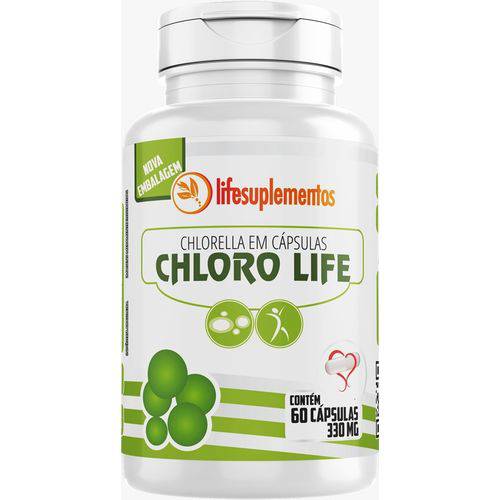 Chlorella 60 Cápsulas 330mg - Chloro Life - Melcoprol