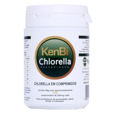 Chlorella Kenbi 100% Pura 240 Comprimidos