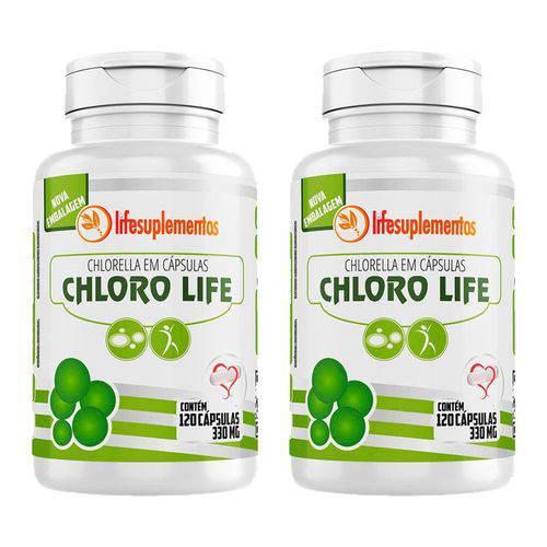 Chloro Life Chlorella - 2 Un de 120 Cápsulas - Melcoprol