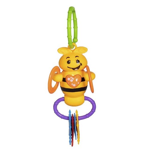 Chocalho Abelha Musical 0340 Ling Tong Toys Amarelo Amarelo
