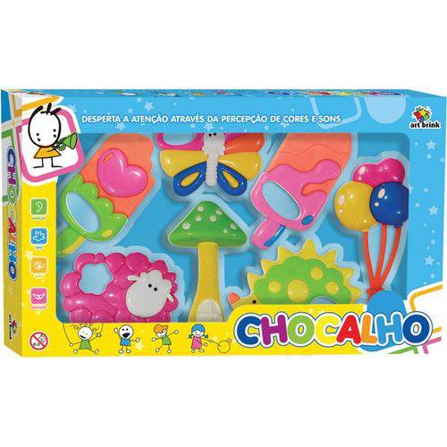 Chocalho Baby 7 Peças Brinquedo para Bebes Art Brink