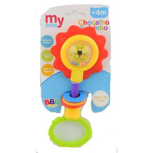 Chocalho Solzinho Leão para Bebês Livre de BPA Bbr Toys