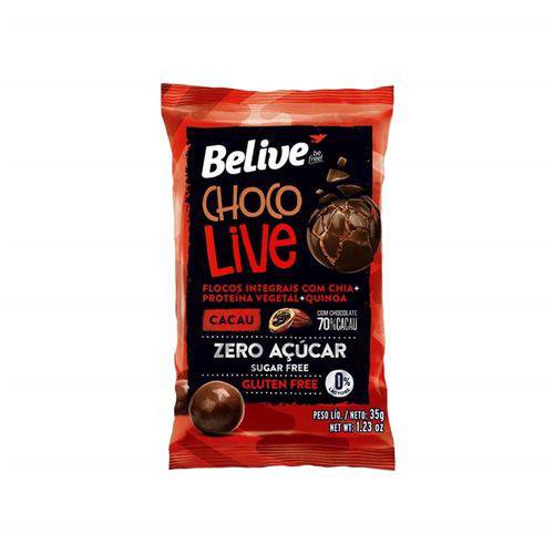 CHOCO LIVE DRAGEADO BELIVE 12UN 35g - CACAU