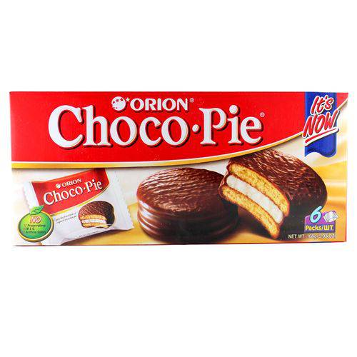 Choco Pie Bolo de Chocolate com Marshmallow 6 Packs - Orion 234g