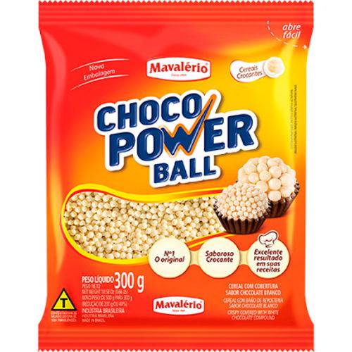 Choco Power Ball Micro Branco 300gr | Mavalério