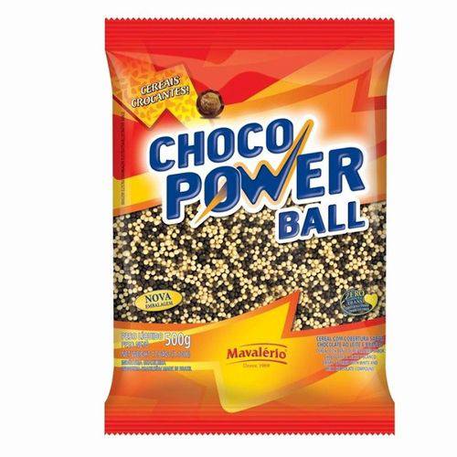 Choco Power Ball Micro Preto e Branco Mavalério 500g