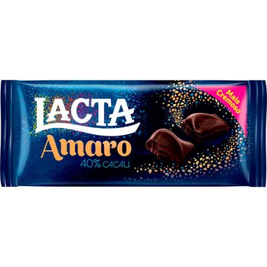 Chocolate 40% Cacau Amaro Lacta 90g
