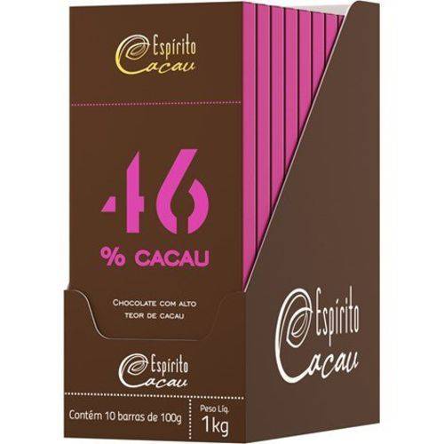 Chocolate 46% 10 X 100g Espirito Cacau