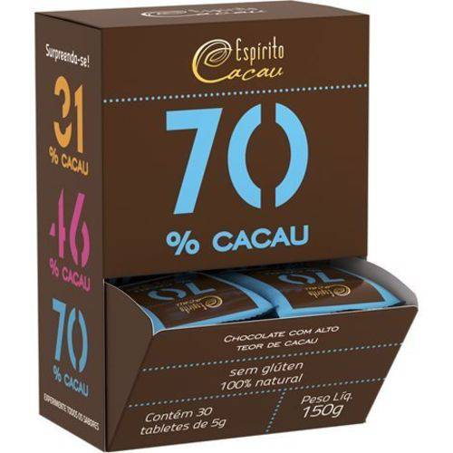 Chocolate 70% 30un X 5g Espirito Cacau