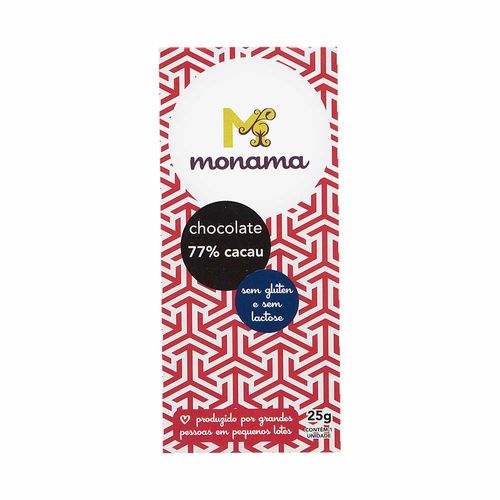 Chocolate 77% Cacau - Monama - 25g