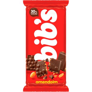 Chocolate ao Leite com Amendoim Bib's Tablete Neugebauer 85g