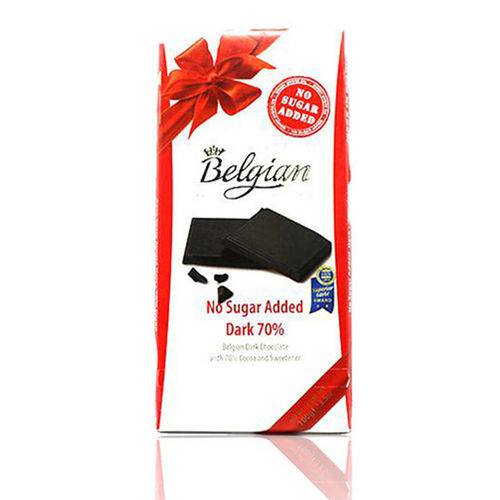 Chocolate Belgian Amargo 70% - Sem Adição de Açúcar (100g)