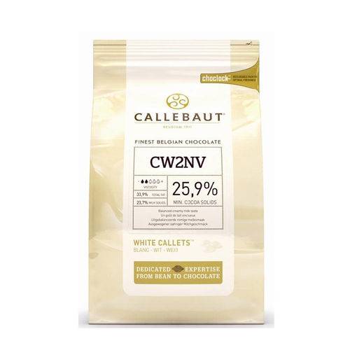 Chocolate Branco Gotas 25,9% Cacau Callebaut 2,5 Kg