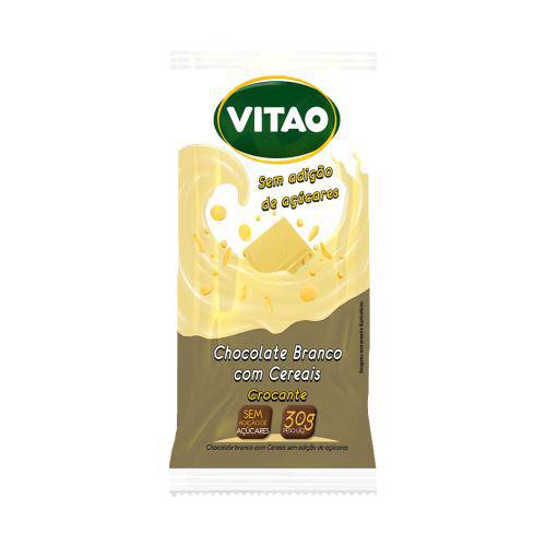 Chocolate Branco Zero Açúcar com Cereais Vitao 30g